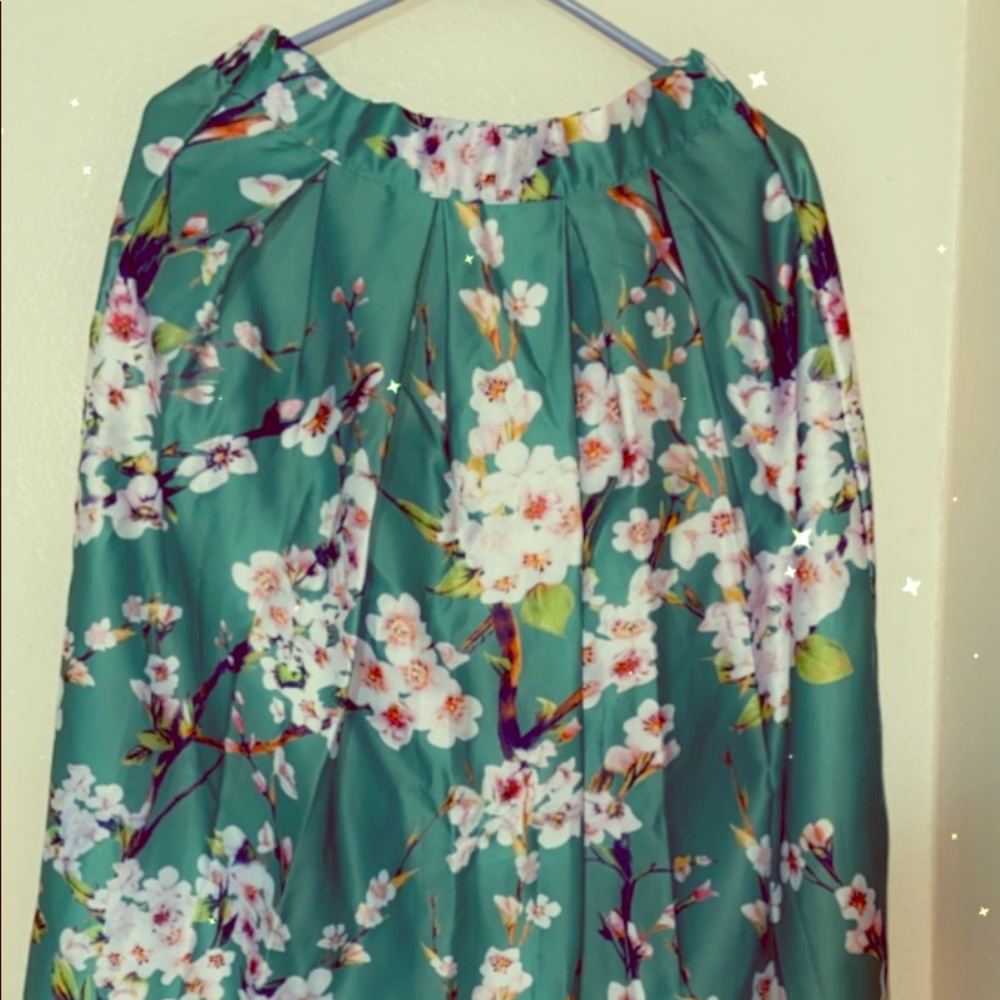 Flower A line skirt
